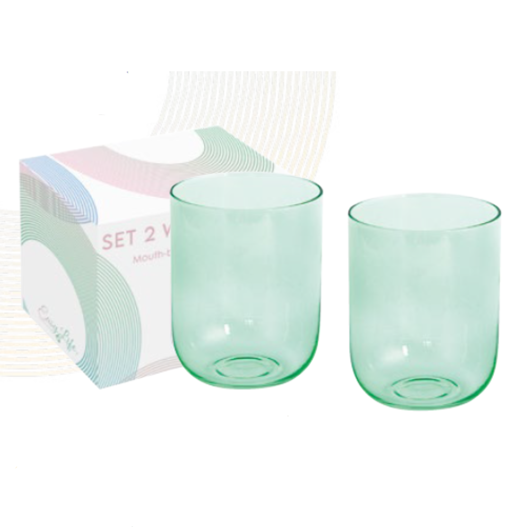 Set de 2 vasos Aqua