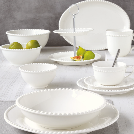 Plato oval de porcelana